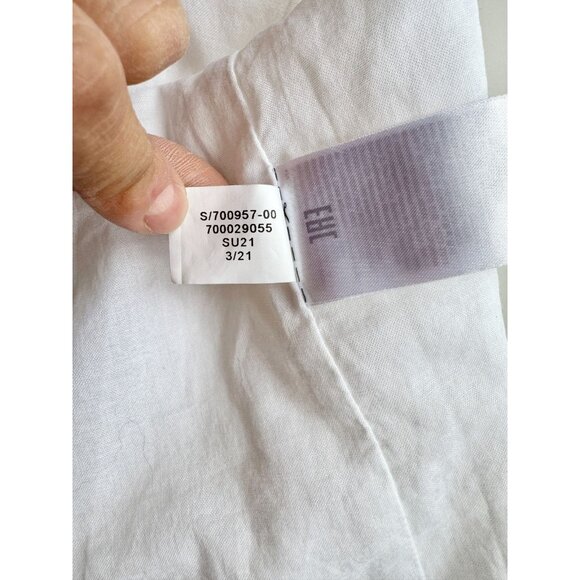 BANANA REPUBLIC White Ramie A-Line Square Neck Camisole Tank, Size Petite S - Picture 11 of 12